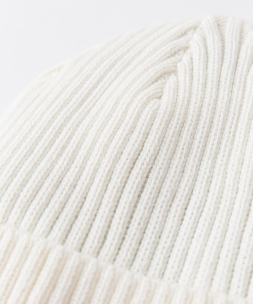 Blue Standard （ブルースタンダード）の「【BLUE STANDARD/ブルースタンダード】静電気軽減　裏フリースリブニットワッチ ビーニー（ニットキャップ/ビーニー・メンズ・ライトグレー/ライトブルー/ブラック/ホワイト/チャコールグレー/ベージュ/ネイビー/オリーブ/ラベンダー/ワイン/オレンジ系その他/グリーン・FREE）」の14枚目の写真