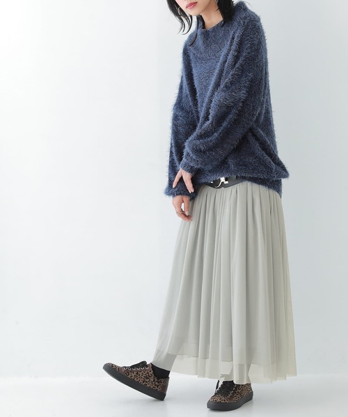 osharewalker（オシャレウォーカー）の「【廃盤】『ゆるふわMIX調ニット』（ニット/セーター・レディース・ベージュ/ミント/ピンク/ネイビー・FREE）」の16枚目の写真