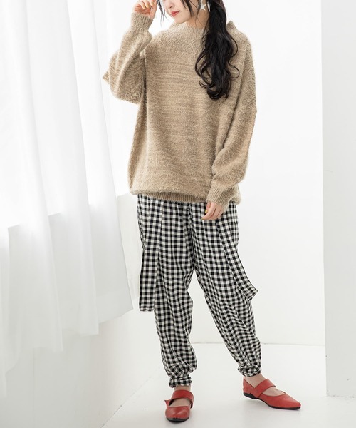 osharewalker（オシャレウォーカー）の「【廃盤】『ゆるふわMIX調ニット』（ニット/セーター・レディース・ベージュ/ミント/ピンク/ネイビー・FREE）」の20枚目の写真