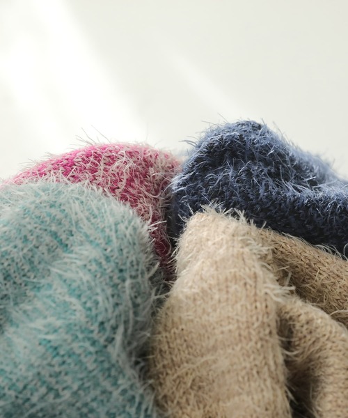 osharewalker（オシャレウォーカー）の「【廃盤】『ゆるふわMIX調ニット』（ニット/セーター・レディース・ベージュ/ミント/ピンク/ネイビー・FREE）」の21枚目の写真