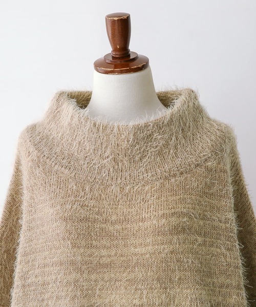 osharewalker（オシャレウォーカー）の「【廃盤】『ゆるふわMIX調ニット』（ニット/セーター・レディース・ベージュ/ミント/ピンク/ネイビー・FREE）」の22枚目の写真