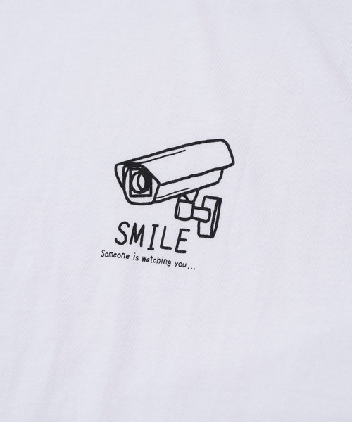 THE MILES(ザ マイルズ)の「ellipsis イリップシス SMILE-T スマイル-T(Tシャツ/カットソー・メンズ・ホワイト/ブラック・SMALL/MEDIUM)」の11枚目の写真