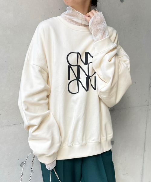 DouDou（ドゥドゥ）の「レースメッシュタートル（その他トップス・レディース・ブラック/オフホワイト・FREE）」の9枚目の写真