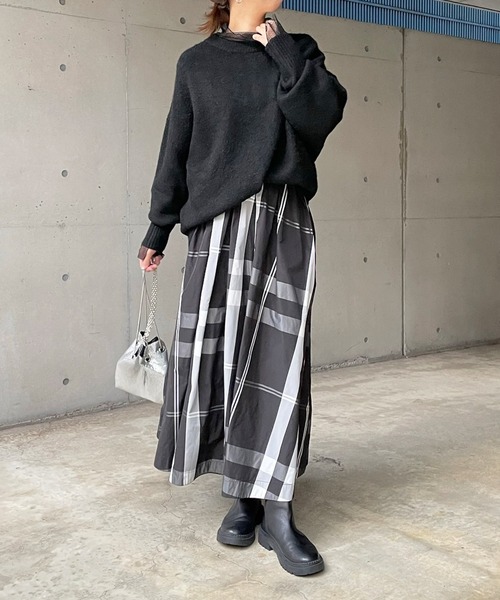 DouDou（ドゥドゥ）の「レースメッシュタートル（その他トップス・レディース・ブラック/オフホワイト・FREE）」の14枚目の写真