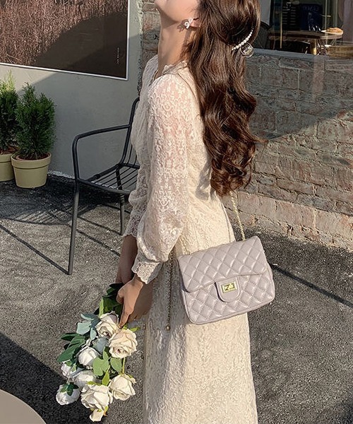 MAISON DE THERESE（メゾン ド テレーズ）の「チュール刺繍　レースアップワンピース（ワンピース・レディース・ベージュ・SMALL/MEDIUM/LARGE）」の3枚目の写真