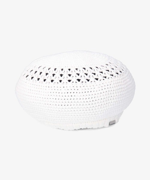 OVERRIDE（オーバーライド）の「OVERRIDE KUFI KNIT BERET OGN COTTON（ハンチング/ベレー帽・メンズ・ホワイト/ブラック/ベージュ/グレー/グリーン・58cm）」の8枚目の写真