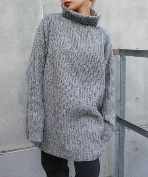 FIG&VIPER（フィグアンドバイパー）の「タートルニットOP（ワンピース・レディース・ホワイト/グレー/ピンク/グリーン・FREE）」の20枚目の写真