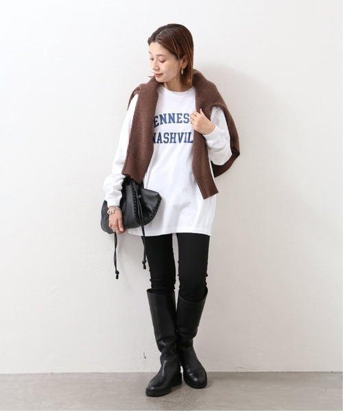 JOURNAL STANDARD(ジャーナルスタンダード)の「ロゴロングTシャツ◆3(Tシャツ/カットソー・レディース・ホワイト/ホワイト系その他・FREE)」の7枚目の写真