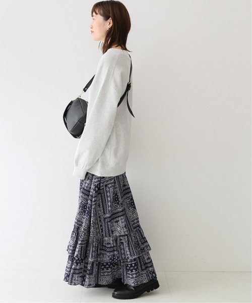 SLOBE IENA（スローブイエナ）の「《追加2》MARSEILLEロゴスウェット◆（スウェット・レディース・ネイビー/グレー系その他/ナチュラル・FREE）」の4枚目の写真