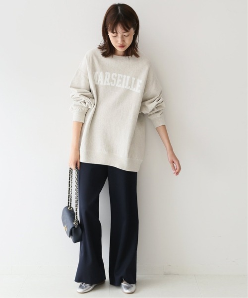 SLOBE IENA（スローブイエナ）の「《追加2》MARSEILLEロゴスウェット◆（スウェット・レディース・ネイビー/グレー系その他/ナチュラル・FREE）」の10枚目の写真
