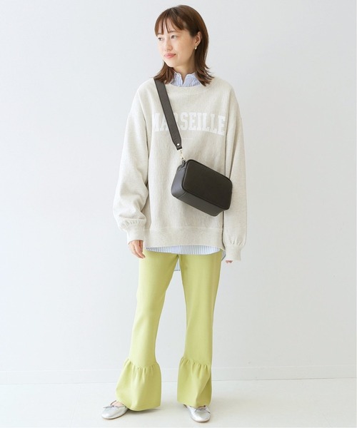 SLOBE IENA（スローブイエナ）の「《追加2》MARSEILLEロゴスウェット◆（スウェット・レディース・ネイビー/グレー系その他/ナチュラル・FREE）」の6枚目の写真