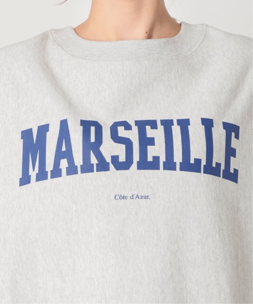 SLOBE IENA（スローブイエナ）の「《追加2》MARSEILLEロゴスウェット◆（スウェット・レディース・ネイビー/グレー系その他/ナチュラル・FREE）」の8枚目の写真