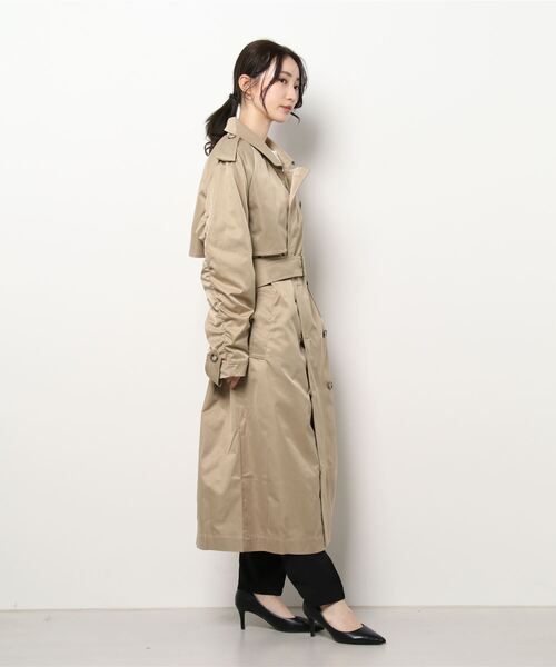 FIG&VIPER（フィグアンドバイパー）の「BASICラグラントレンチコート（トレンチコート・レディース・ベージュ/グレー・FREE）」の18枚目の写真