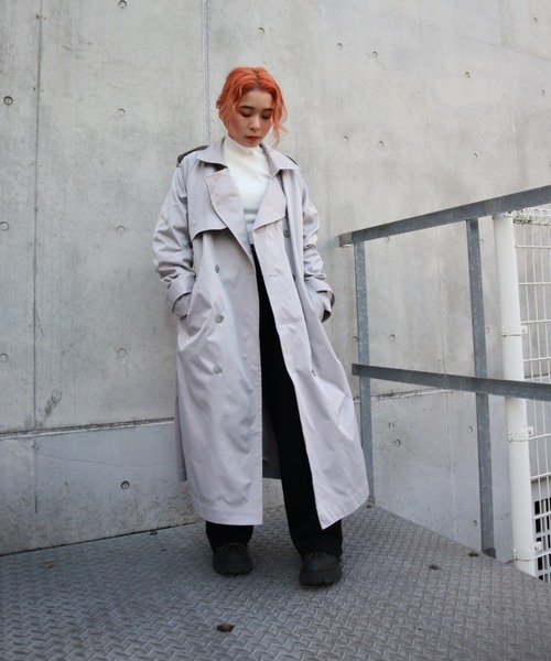 FIG&VIPER（フィグアンドバイパー）の「BASICラグラントレンチコート（トレンチコート・レディース・ベージュ/グレー・FREE）」の16枚目の写真