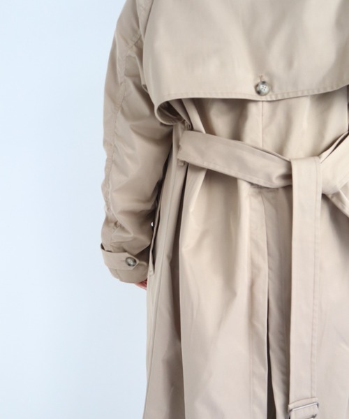 FIG&VIPER（フィグアンドバイパー）の「BASICラグラントレンチコート（トレンチコート・レディース・ベージュ/グレー・FREE）」の6枚目の写真