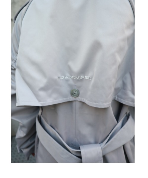 FIG&VIPER（フィグアンドバイパー）の「BASICラグラントレンチコート（トレンチコート・レディース・ベージュ/グレー・FREE）」の15枚目の写真