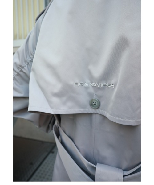 FIG&VIPER（フィグアンドバイパー）の「BASICラグラントレンチコート（トレンチコート・レディース・ベージュ/グレー・FREE）」の7枚目の写真