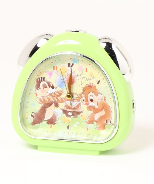 Disney（ディズニー）の「【 Disney 】 おむすびクロック／サニーデイズ（置時計・レディース・グリーン/イエロー・FREE）」の2枚目の写真