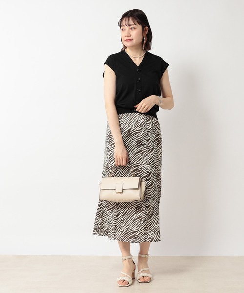 RIVE DROITE(リヴドロワ)の「ヨウリュウゼブラスカート(スカート・レディース・ブラック/ブラウン・FREE)」の6枚目の写真