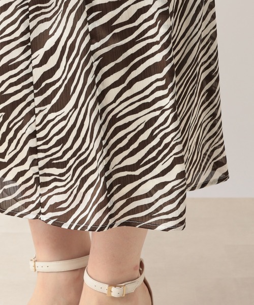 RIVE DROITE(リヴドロワ)の「ヨウリュウゼブラスカート(スカート・レディース・ブラック/ブラウン・FREE)」の8枚目の写真