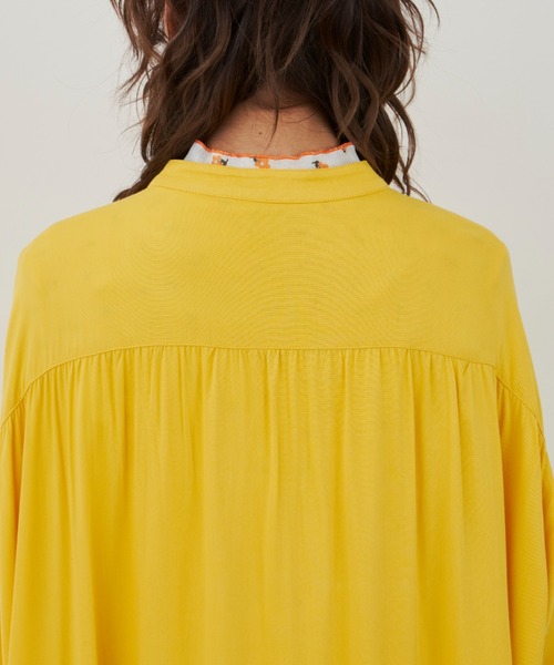 MERLOT（メルロー）の「ピンタックボリュームワンピース（ワンピース・レディース・ホワイト/ピンク/イエロー・FREE）」の14枚目の写真