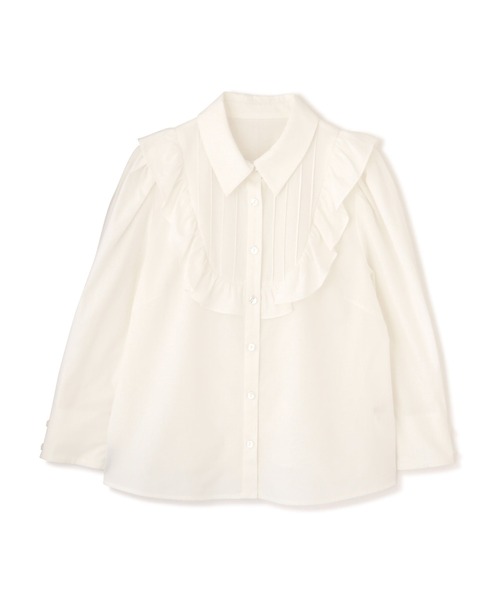 PROPORTION BODY DRESSING（プロポーションボディドレッシング）の「【美人百花4月号掲載商品】シャンブレーラッフルブラウス / 1212110306（シャツ/ブラウス・レディース・ホワイト/ネイビー・SMALL/MEDIUM）」の12枚目の写真