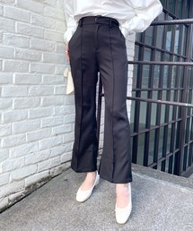 【WEB限定】スラックスフレアパンツ