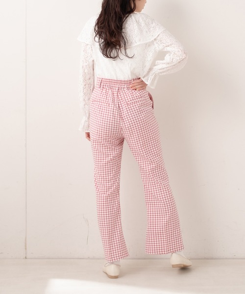 OLIVE des OLIVE（オリーブデオリーブ）の「【WEB限定】スラックスフレアパンツ（スラックス・レディース・ブラック/グレー/オフホワイト/ピンク・FREE）」の17枚目の写真