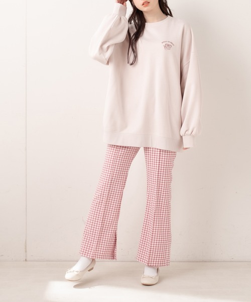 OLIVE des OLIVE（オリーブデオリーブ）の「【WEB限定】スラックスフレアパンツ（スラックス・レディース・ブラック/グレー/オフホワイト/ピンク・FREE）」の21枚目の写真