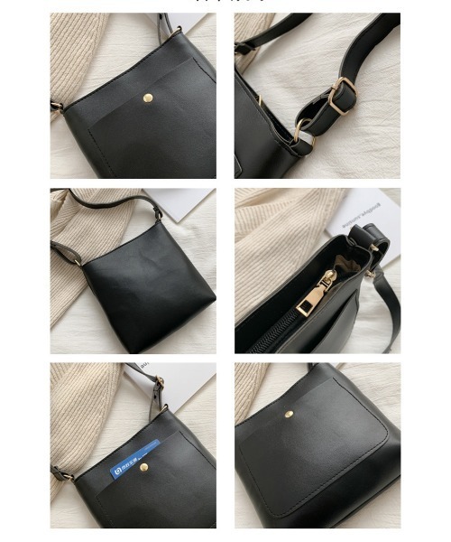 NEW GENTLEMAN（ニュージェントルマン）の「レザールック ショルダーバッグ（ショルダーバッグ・メンズ・ホワイト/ブラック/ベージュ/ブラウン・FREE）」の8枚目の写真