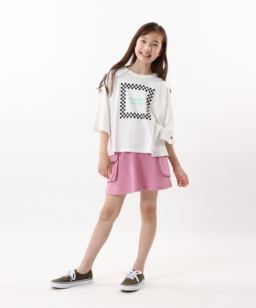 Champion（チャンピオン）の「【Champion/チャンピオン】キッズ キャンパススクールガールズ スカート（スカート・キッズ・ブラック/ピンク/グレー・130/150/140/160）」の21枚目の写真