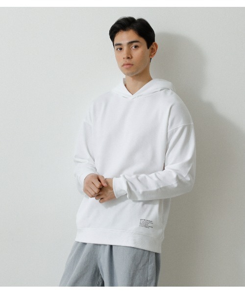AZUL by moussy(アズールバイマウジー)の「PRIMAVERA BIG HOODIE/プリマヴェーラビッグフーディ(パーカー・メンズ・ブラック/ホワイト/グリーン系その他/ライトピンク・MEDIUM/LARGE)」の2枚目の写真