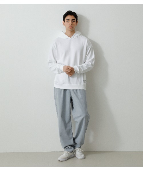 AZUL by moussy(アズールバイマウジー)の「PRIMAVERA BIG HOODIE/プリマヴェーラビッグフーディ(パーカー・メンズ・ブラック/ホワイト/グリーン系その他/ライトピンク・MEDIUM/LARGE)」の9枚目の写真
