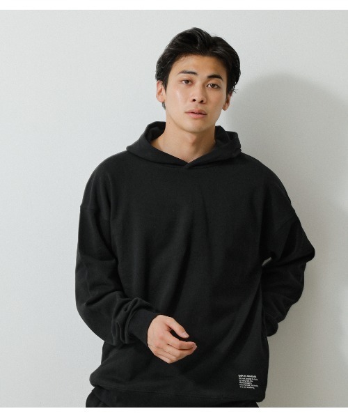 AZUL by moussy(アズールバイマウジー)の「PRIMAVERA BIG HOODIE/プリマヴェーラビッグフーディ(パーカー・メンズ・ブラック/ホワイト/グリーン系その他/ライトピンク・MEDIUM/LARGE)」の16枚目の写真