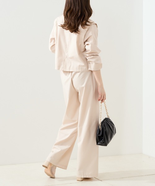 Chico（チコ）の「ショート丈袖取り外しテーラードジャケット（テーラードジャケット・レディース・グレー/アイボリー/ブラック/ピンク・FREE）」の7枚目の写真