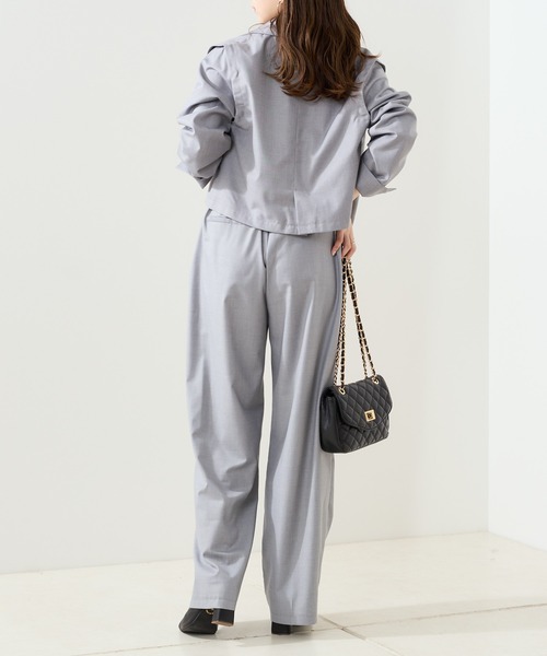 Chico（チコ）の「ショート丈袖取り外しテーラードジャケット（テーラードジャケット・レディース・グレー/アイボリー/ブラック/ピンク・FREE）」の13枚目の写真