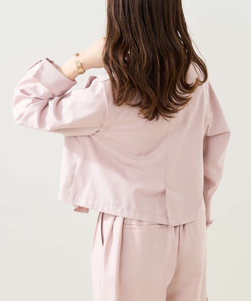 Chico（チコ）の「ショート丈袖取り外しテーラードジャケット（テーラードジャケット・レディース・グレー/アイボリー/ブラック/ピンク・FREE）」の22枚目の写真