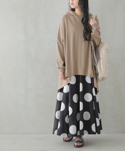 n'OrLABEL（ノアールレーベル）の「【廃盤】『フレアシルエットパーカー』（パーカー・レディース・ブラック/パープル/オフホワイト/モカ・FREE）」の15枚目の写真