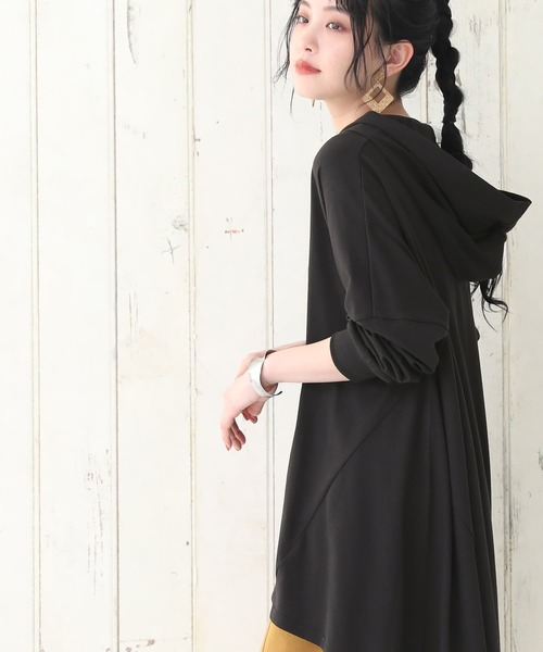 n'OrLABEL（ノアールレーベル）の「【廃盤】『フレアシルエットパーカー』（パーカー・レディース・ブラック/パープル/オフホワイト/モカ・FREE）」の18枚目の写真