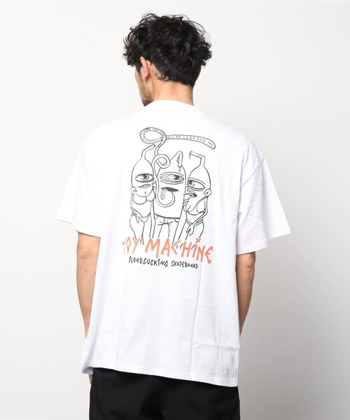 TOY　MACHINE（トイ　マシーン）の「【ムラサキスポーツ別注】TOY MACHINE/トイマシーン ビッグシルエット バックプリントTシャツ MTMSCST4（Tシャツ/カットソー・メンズ・ネイビー/ブラック/ホワイト・L/M/XL）」の11枚目の写真
