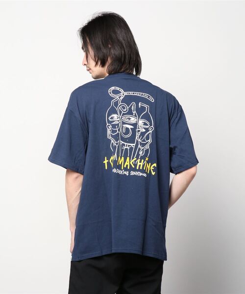 TOY　MACHINE（トイ　マシーン）の「【ムラサキスポーツ別注】TOY MACHINE/トイマシーン ビッグシルエット バックプリントTシャツ MTMSCST4（Tシャツ/カットソー・メンズ・ネイビー/ブラック/ホワイト・L/M/XL）」の12枚目の写真
