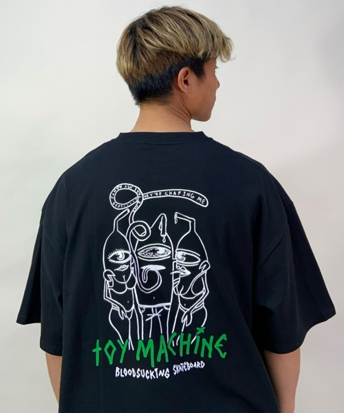 TOY　MACHINE（トイ　マシーン）の「【ムラサキスポーツ別注】TOY MACHINE/トイマシーン ビッグシルエット バックプリントTシャツ MTMSCST4（Tシャツ/カットソー・メンズ・ネイビー/ブラック/ホワイト・L/M/XL）」の3枚目の写真