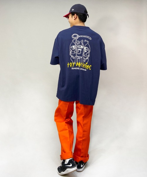 TOY　MACHINE（トイ　マシーン）の「【ムラサキスポーツ別注】TOY MACHINE/トイマシーン ビッグシルエット バックプリントTシャツ MTMSCST4（Tシャツ/カットソー・メンズ・ネイビー/ブラック/ホワイト・L/M/XL）」の9枚目の写真