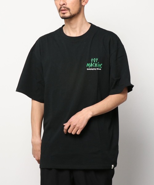TOY　MACHINE（トイ　マシーン）の「【ムラサキスポーツ別注】TOY MACHINE/トイマシーン ビッグシルエット バックプリントTシャツ MTMSCST4（Tシャツ/カットソー・メンズ・ネイビー/ブラック/ホワイト・L/M/XL）」の18枚目の写真