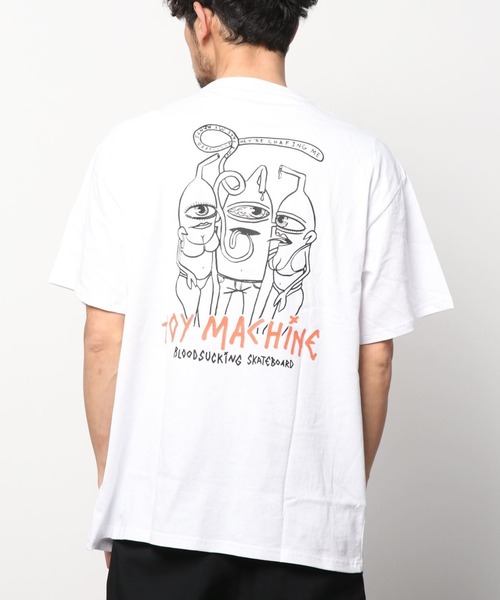 TOY　MACHINE（トイ　マシーン）の「【ムラサキスポーツ別注】TOY MACHINE/トイマシーン ビッグシルエット バックプリントTシャツ MTMSCST4（Tシャツ/カットソー・メンズ・ネイビー/ブラック/ホワイト・L/M/XL）」の19枚目の写真