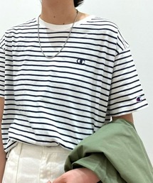Champion | 【Champion】ボーダーワンポイントＴ(Tシャツ/カットソー)