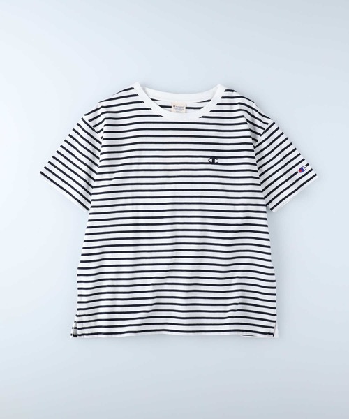 Champion】ボーダーワンポイントTシャツ（Tシャツ/カットソー