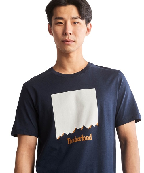 Timberland(ティンバーランド)の「メンズ 半袖 アウトドア ヘリテージ フロント グラフィック Tシャツ(Tシャツ/カットソー・メンズ・ホワイト/ダークブルー・SMALL/MEDIUM/LARGE/X-LARGE/XX-LARGE)」の13枚目の写真