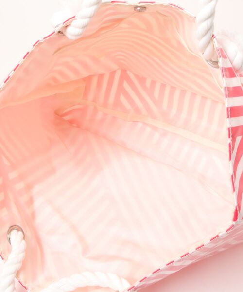 BENETTON (UNITED COLORS OF BENETTON)（ベネトンユナイテッドカラーズオブベネトン）の「【BENETTON:ベネトン】クリアバッグ（トートバッグ・レディース・レッド/ミント・FREE）」の5枚目の写真