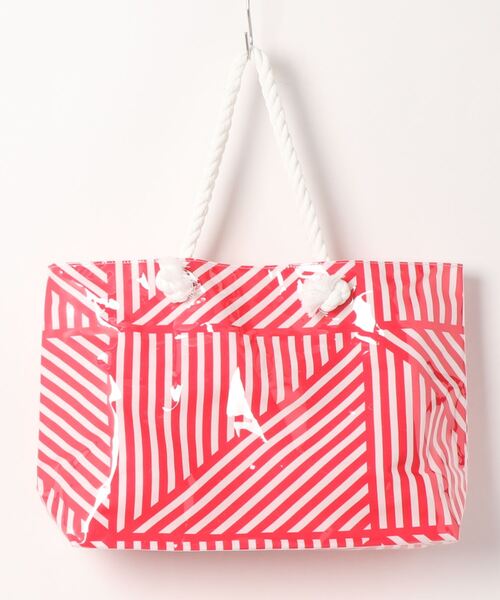 BENETTON (UNITED COLORS OF BENETTON)（ベネトンユナイテッドカラーズオブベネトン）の「【BENETTON:ベネトン】クリアバッグ（トートバッグ・レディース・レッド/ミント・FREE）」の7枚目の写真